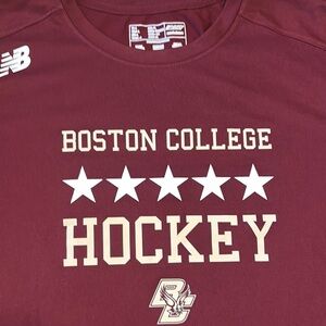 New Balance Maroon Boston College Hockey Tee